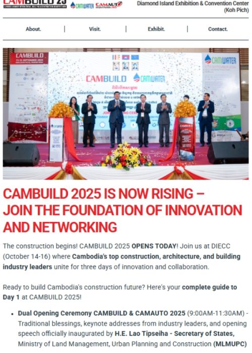 Showtime at CAMBUILD 2025! (DAY 1) + High-Value Visitors! (push for OC)